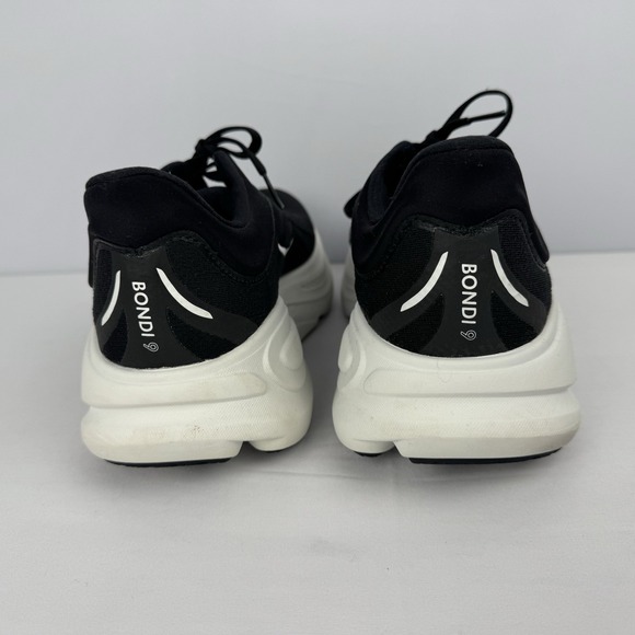 HOKA ONE ONE BONDI 9 Women's Sneakers Athletic Shoes BLACK / WHITE Size 11B - Picture 6 of 9